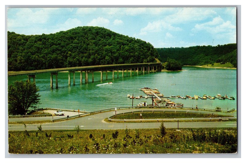 Vintage Postcard PA Youghiogheny Reservoir Bridge Somerfield Pennsylvania