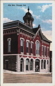 City Hall Wabash Indiana Vintage Postcard C068