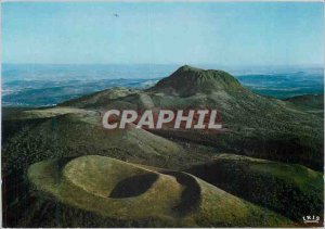 Modern Postcard Auvergne 6326371 plane on the first dome mountains puy plan c...