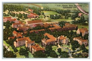 Vintage 1930's Postcard Aerial View Florida State University Tallahassee Florida