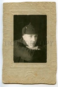 488113 RUSSIA Budenovka Red Army soldier Vintage REAL PHOTO 1920s