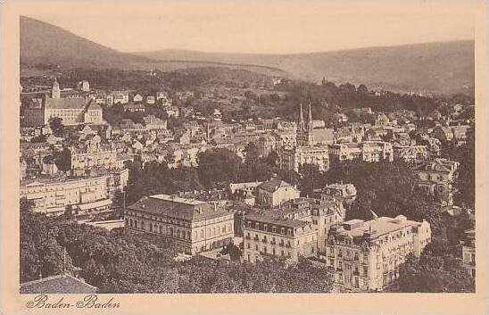 Germany Baden Baden Panaroma View