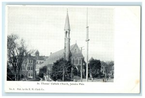 c1905 St. Thomas Catholic Church, Jamaica Plain, Massachusetts MA Postcard