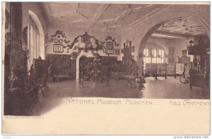 Interior, National Museum, Holz Ornamente, Munchen (Bavaria), Germany, 1900-1...