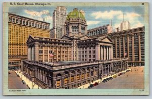 US Court House  Chicago   Illinois   Postcard  1946