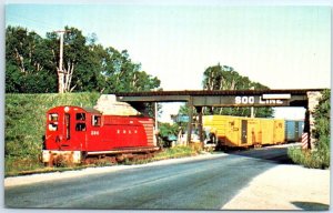 Postcard - Escanaba And Lake Superior Railroad Unit Number 204 - Escanaba, MI