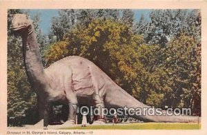 Dinosaur, St George's Island Calgary, Alberta 1950 