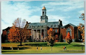 Vtg Storrs CT Wilbur Cross Library University of Connecticut Postcard