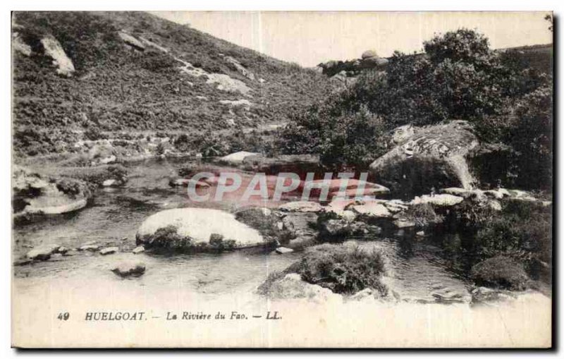 Old Postcard Huelgoat La Riviere of Fao