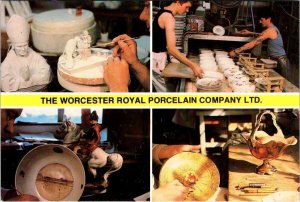 UK, England ROYAL WORCESTER PORCELAIN COMPANY Artisans 4X6 Advertising Postcard