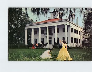 Postcard D'Evereaux Home of Miss Myra Virginia Smith Natchez Mississippi USA