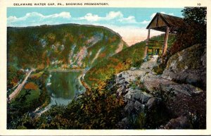 Pennsylvania Delaware Water Gap Showing Promontory