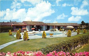 Palm Springs California 1960-70s Postcard Home of Alice Faye and Phil Harris