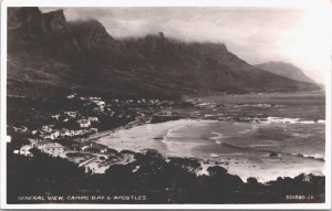 South Africa General View Camps Bay Apostles Cape Town Vintage RPPC 05.42