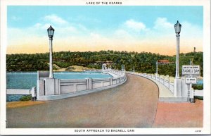 Postcard MO Lakeside Bagnell Dam South Approach