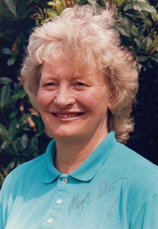 Mary Peters Olympic Games Long Jump Athlete Large Hand Signed Photo