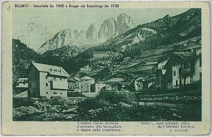 TRENTO vintage postcard - Campitello di Fassa 1917-