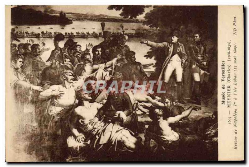 Old Postcard Napoleon 1st Museum of Versailles Back Meynier Napoleon 1st has ...