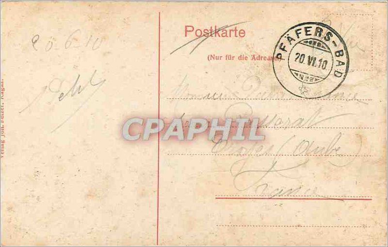 Postcard Old Weg nach Bad Pf�fers
