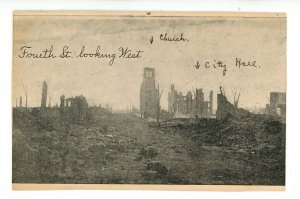 MA - Chelsea. Fire Ruins Apr. 12, 1908. Fourth Street looking West