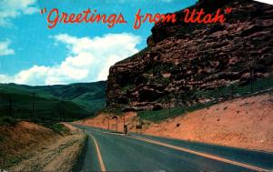 Greetings From Utah U S Highway 30 and 189 in Echo Canyon