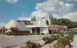 Del Camino Courts Coffee Shop El Paso TX Roadside Art Deco 1954 Vintage Postcard