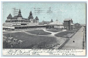 1906 Manhattan Beach Hotel Manhattan Beach New York NY Antique Postcard