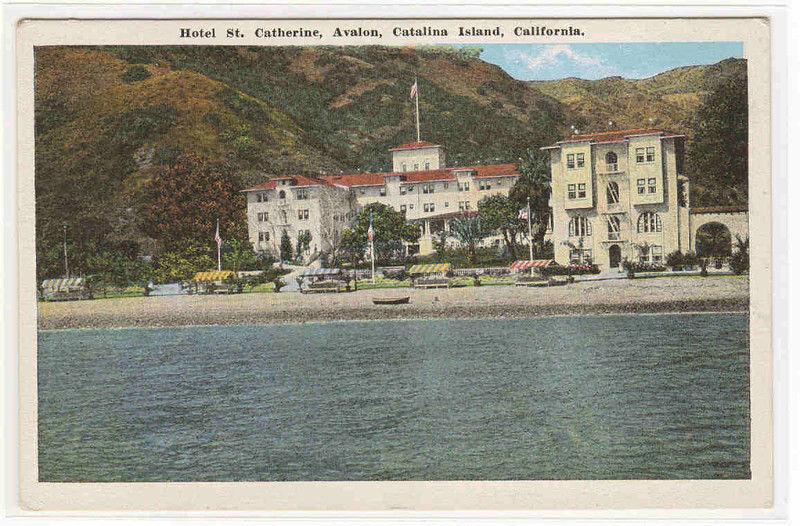 Hotel St Catherine Catalina Island CA 1920s postcard