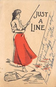 Just a Line Fishing 1907 