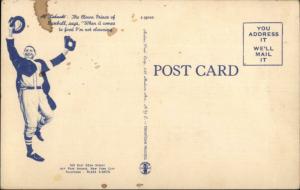 New York City Al Schacht's Baseball Restaurant LEFT FIELD Linen Postcard 