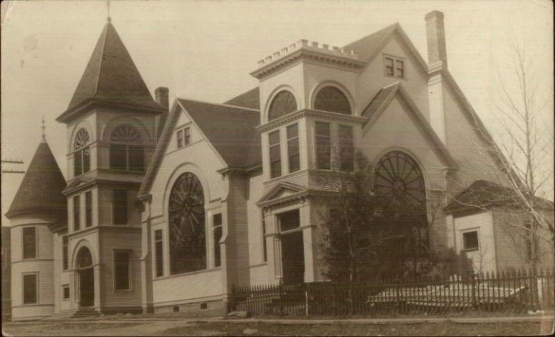 Church Edgetts NB Message Edgetts Landing Cancel New Brunswick RPPC c1910