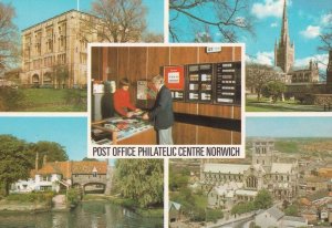 Norwich Norfolk Post Office Philatelic Centre 1980s Postcard