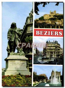Postcard Modern Capital Vineyard Languedoc Beziers Various aspects