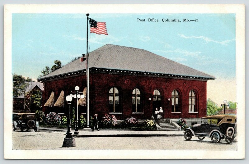 Columbia Missouri~Little Old Post Office in City of Only 12,000*~Cornices 1920s 