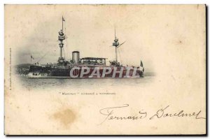 Postcard Old Boat Marceau has turrets Breastplate