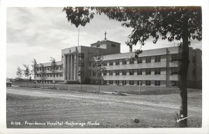 RPPC Postcard Providence Hospital Anchorage Alaska Robinson Photo R 518