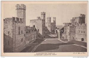 Interior Looking West, CARNARVON CASTLE, Wales, UK, 1900-1910s