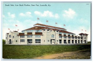 South Side Live Stock Pavilion State Fair Louisville Kentucky KY Postcard