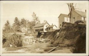 Vermont Flood - Homes Morrisville Photog  Below Tenney Bridge Written on Back