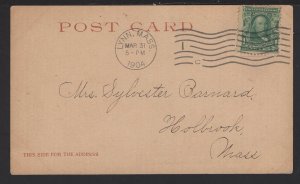 Massachusetts BOSTON State House, Copyright 1899 Detroit Photo Co pm1904 Und/B