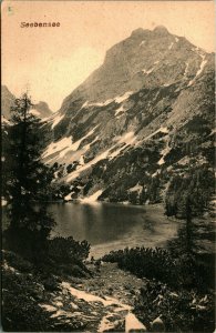 Seebensee Lake Mieming Mountain Range  Ehrwald Austria UNP DB Postcard C1