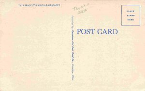Texaco Gas Station Augusta House Augusta Maine 1940s linen postcard