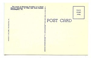 PA - Philadelphia. Benjamin Franklin's Grave