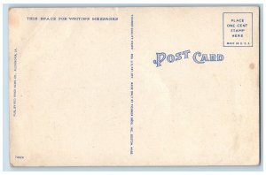 c1940's Hutment US Military Beddings Camp Claiborne Louisiana Vintage Postcard