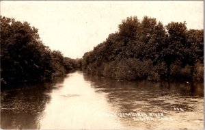 Real Photo Postcard East Des Moines River in Algona, Iowa