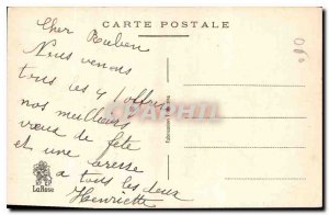 Old Postcard Bonne Fete Flowers