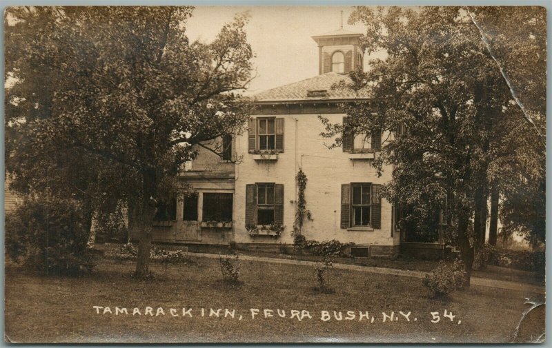 FEURA BUSH NY TAMARACK INN ANTIQUE REAL PHOTO POSTCARD RPPC