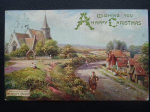 Surrey WESTCOTT Christmas Greeting Artist A. Young c1908 Postcard by Tuck 7431