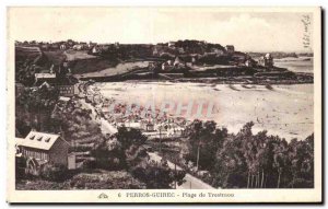 Old Postcard Perros Guirec lage Trestaou