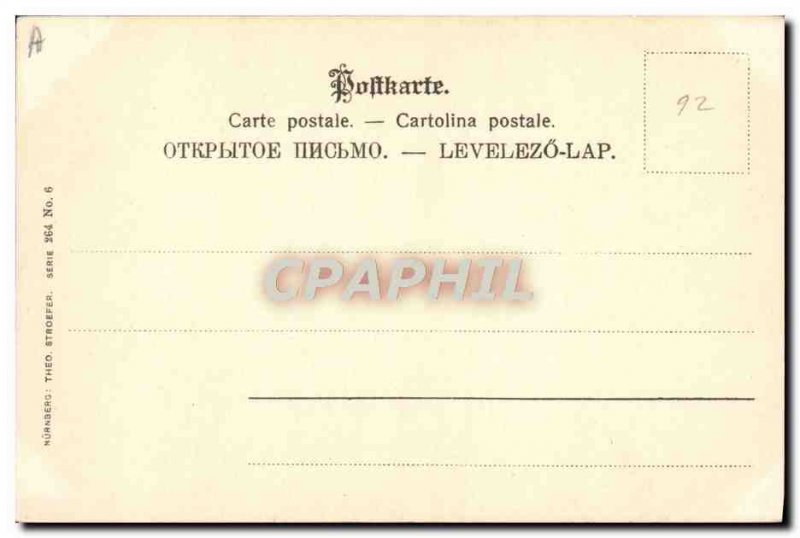 Old Postcard Fantasy Illustrator Woman